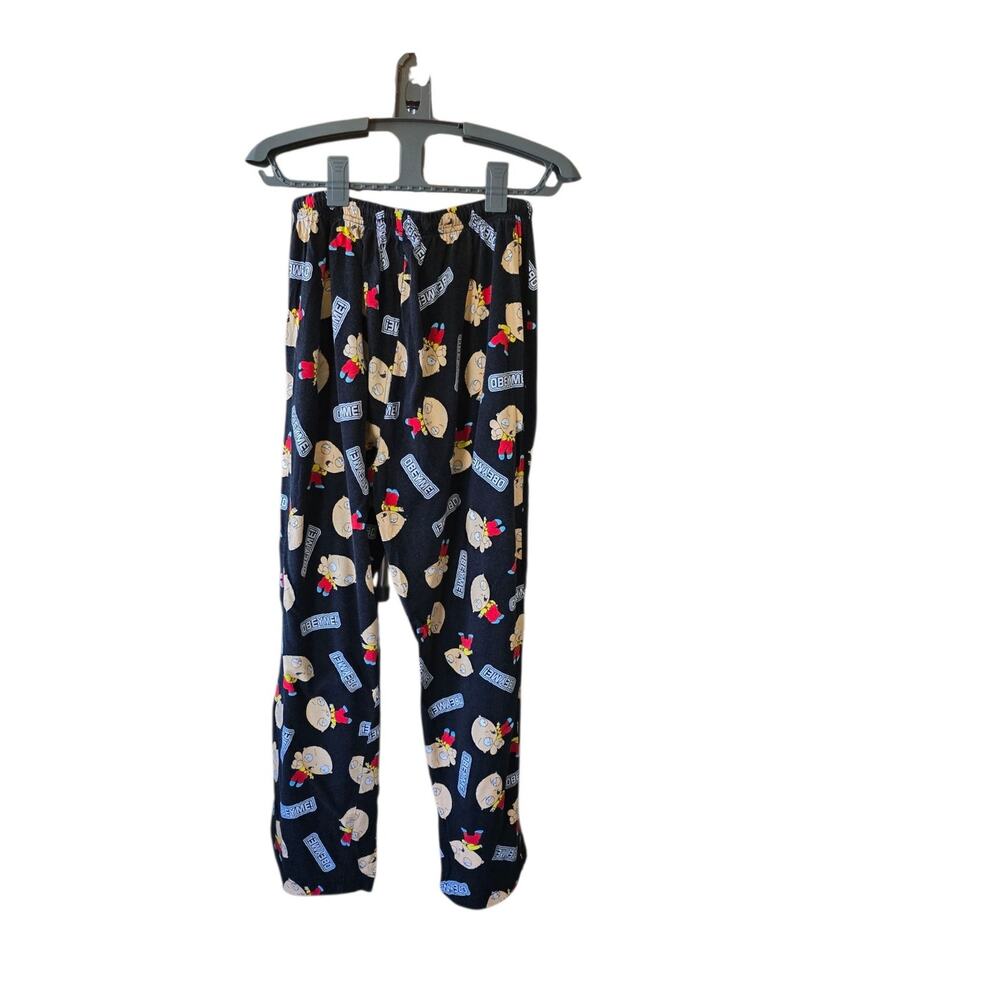 Family Guy  Pajama Lounge Pants Size M Inseam 27" "Obey Me"